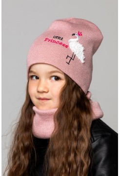 Детская вязаная шапка Фламинго D76330-46-50
