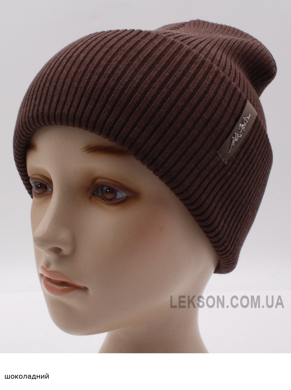 Жіноча шапка-ковпак з відворотом Блюз