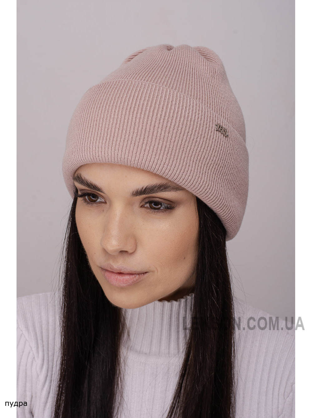 Жіноча шапка-ковпак з відворотом Далiя