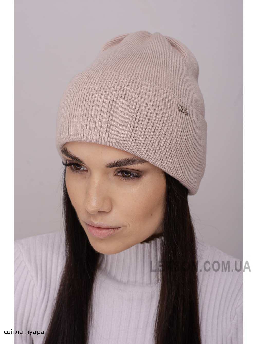 Жіноча шапка-ковпак з відворотом Далiя