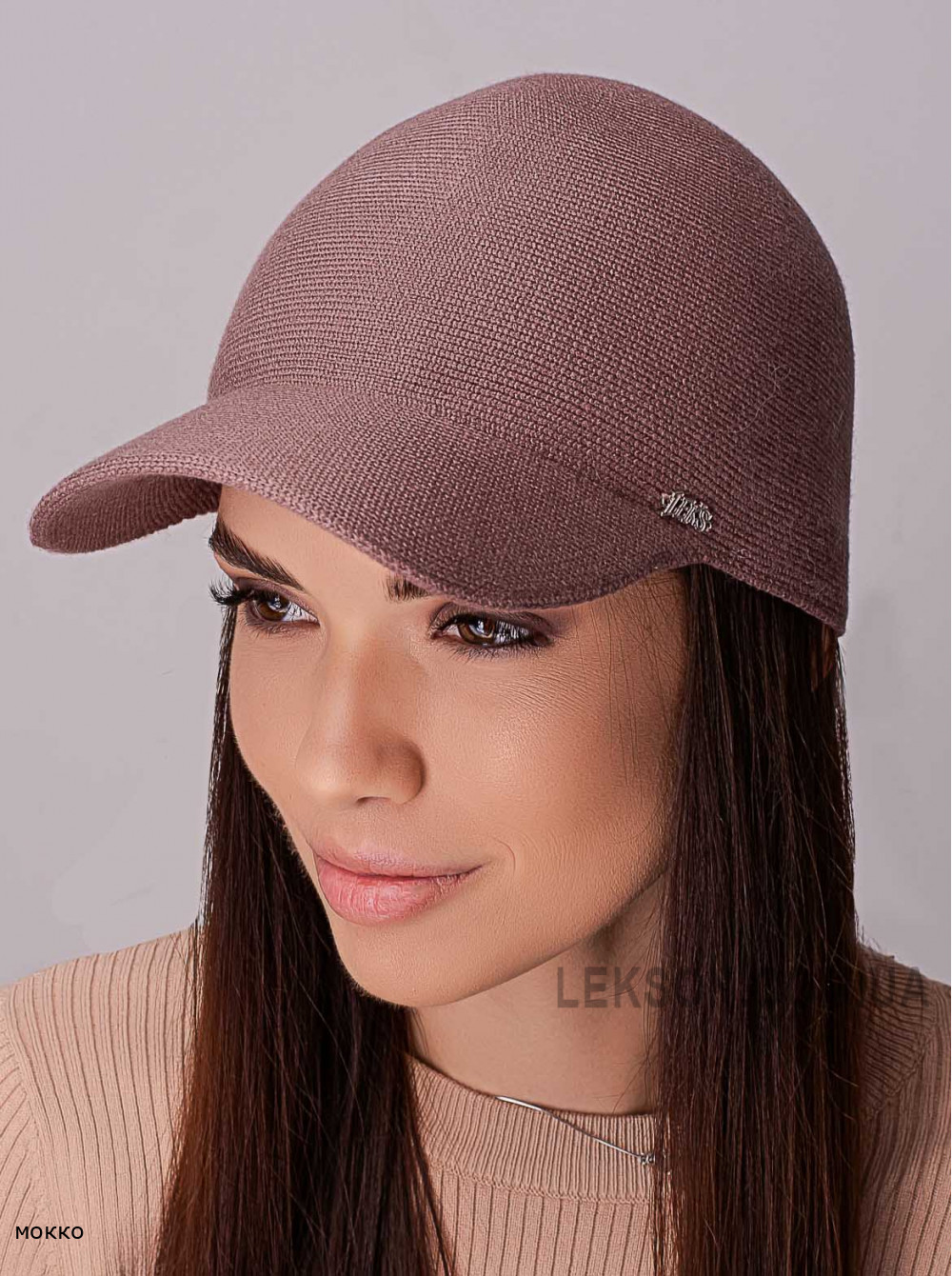 Жіноча бейсболка Карі