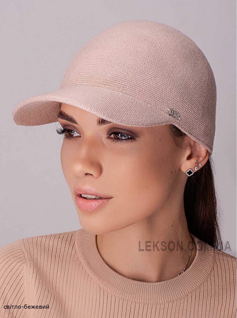 Жіноча бейсболка Карі