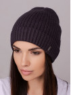 Придбати Жіноча шапка-ковпак з відворотом Пепсі антрацит