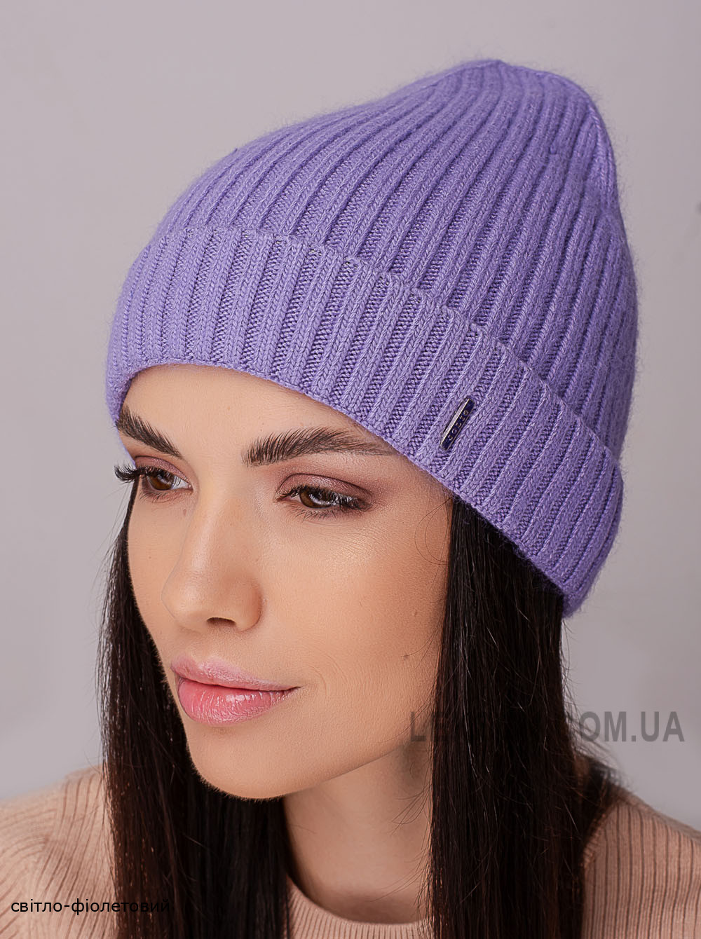 Придбати Жіноча шапка-ковпак з відворотом Пепсі Жіноча шапка-ковпак з відворотом Пепсі