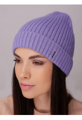 Жіноча шапка-ковпак з відворотом "Пепсі"