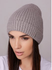 Придбати Жіноча шапка-ковпак з відворотом Пепсі середньо сірий