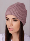 Придбати Жіноча шапка-ковпак з відворотом Пепсі темна пудра