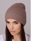 Придбати Жіноча шапка-ковпак з відворотом Пепсі темно-бежевий