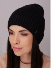 Придбати Жіноча шапка-ковпак з відворотом Пепсі чорний