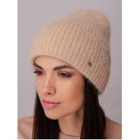 Жіноча шапка-ковпак з відворотом "Трюфель"