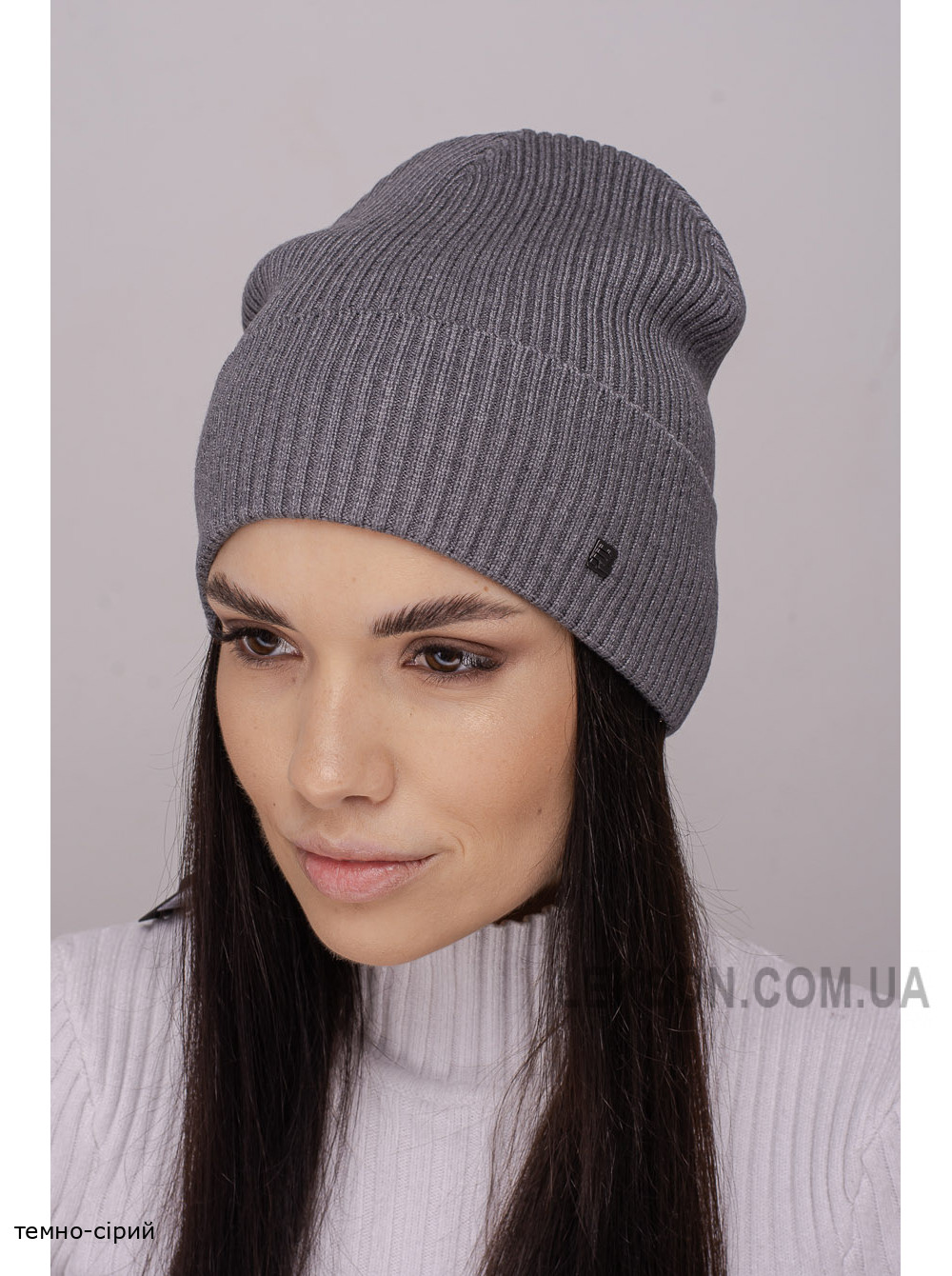 Жіноча шапка-ковпак з відворотом Фєнiкс