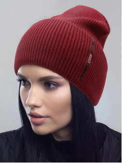 Женская шапка-колпак с отворотом "Карнавал"