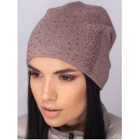 Женская шапка-колпак со стразами "Ладья"