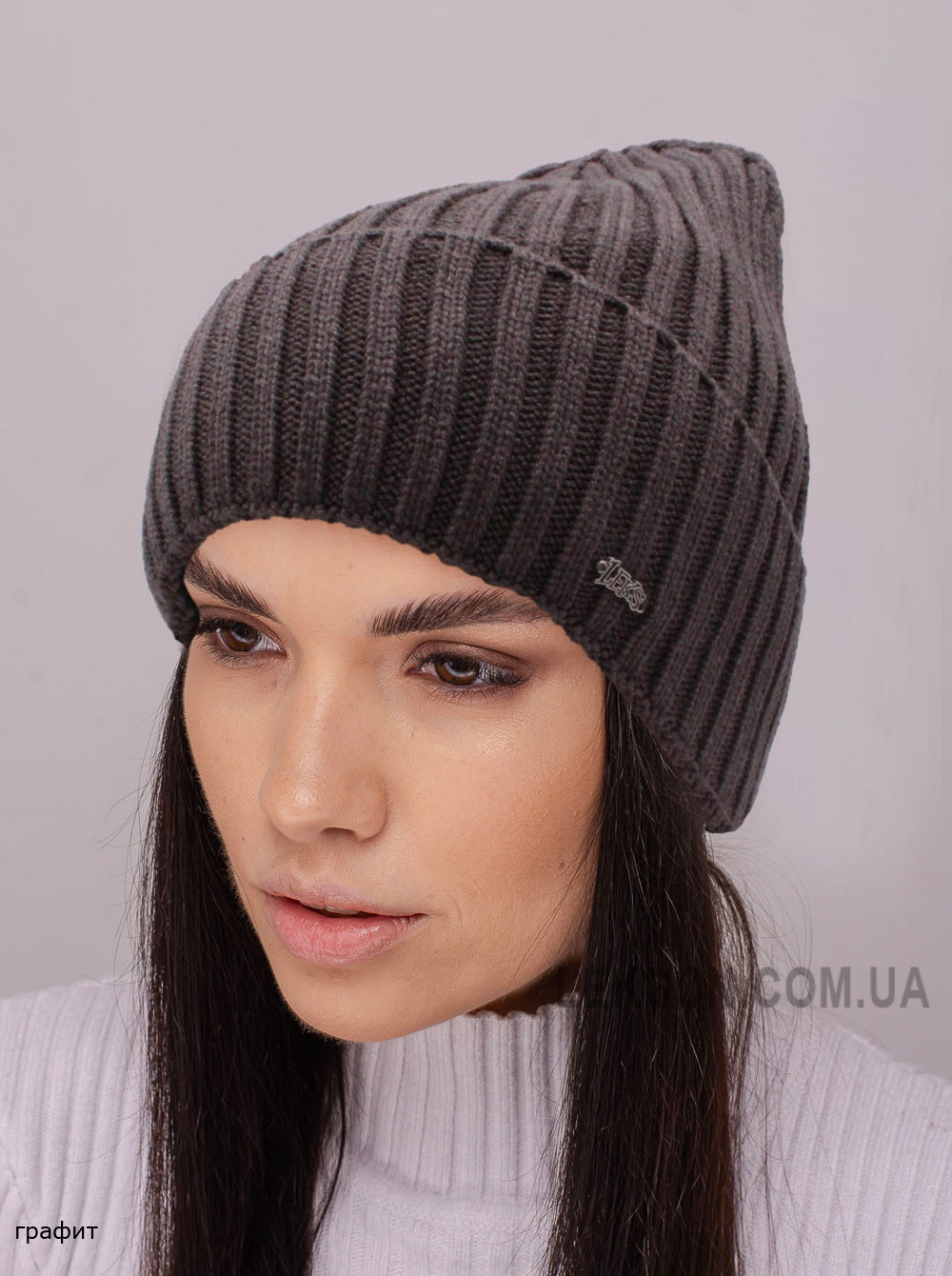 Женская шапка-колпак с отворотом Алегро