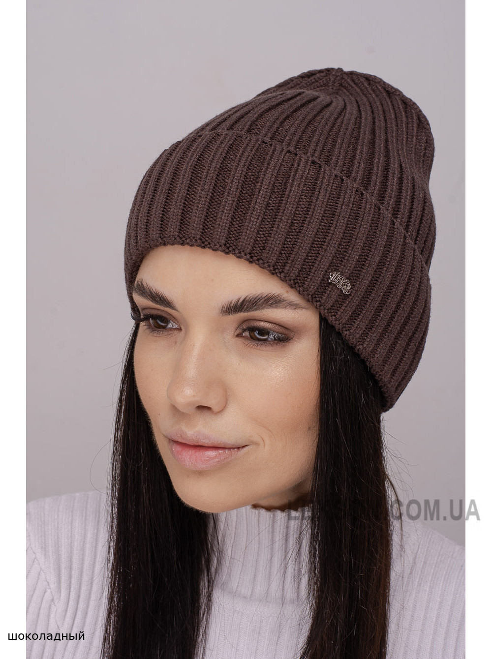 Женская шапка-колпак с отворотом Алегро