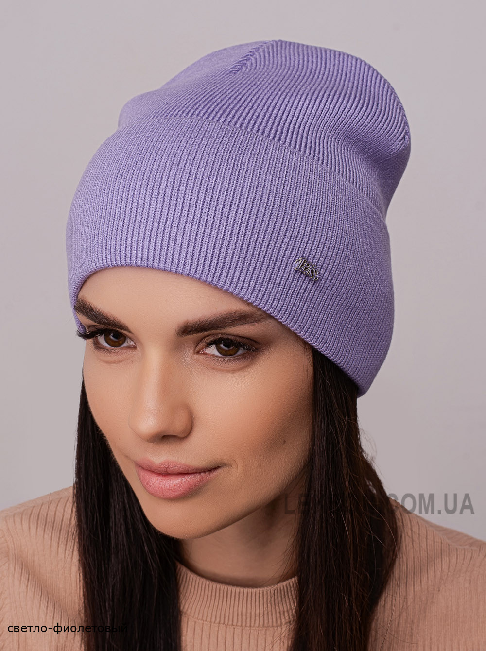 Женская шапка-колпак с отворотом Барбарис