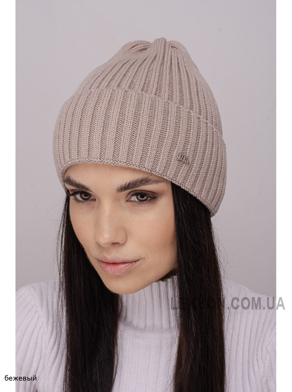 Женская шапка-колпак с отворотом Марка