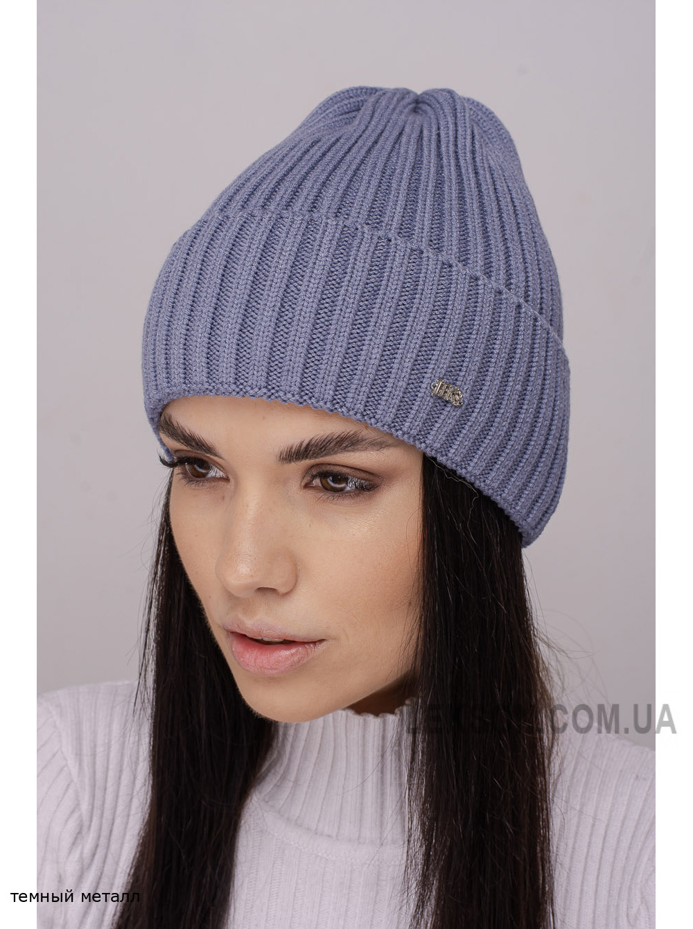 Женская шапка-колпак с отворотом Марка