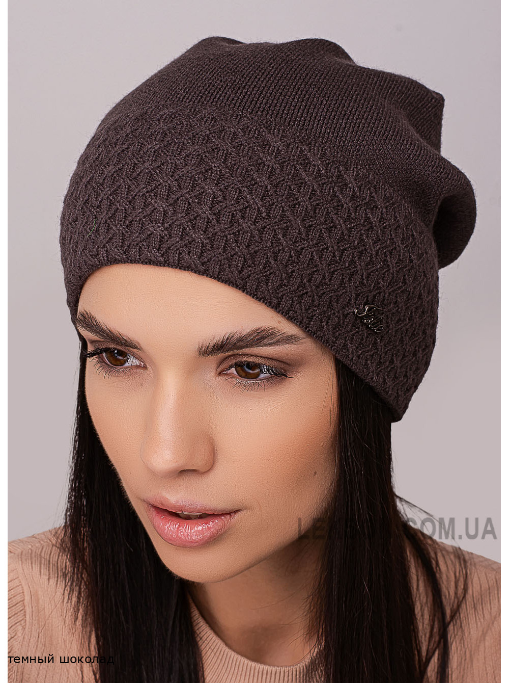 Женская шапка-колпак с отворотом Поэзия