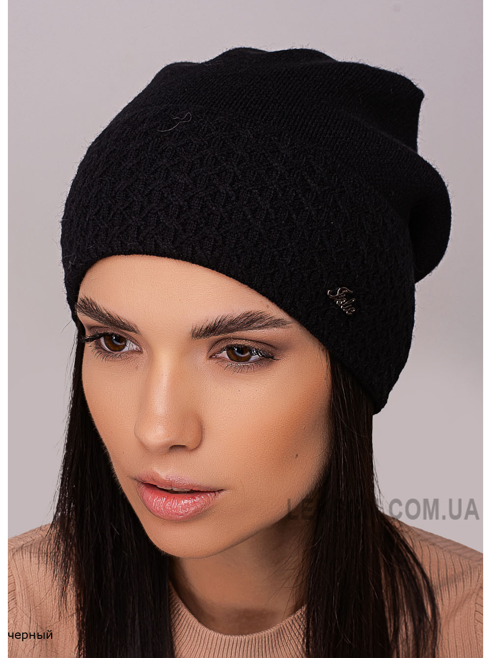 Женская шапка-колпак с отворотом Поэзия